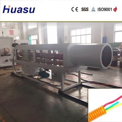 Double Wall Corrugated Pipe Extrusion Line with 32-1600mm Cutting Diameter Range and Water Cooling Process Featuring Siemens PLC Technology