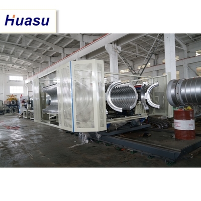 Durable Corrugated Drainage Pipe Manufacturing With Double Wall Corrugated Pipe Extrusion Line