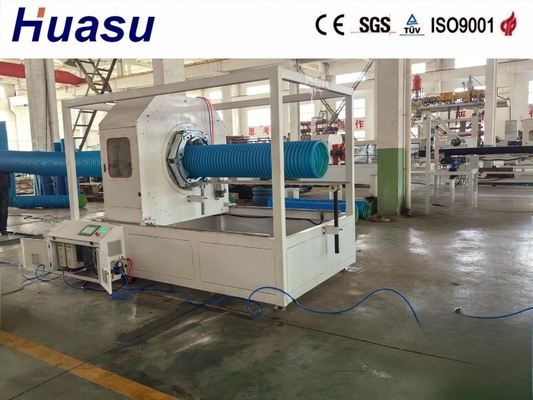 HDPE PVC PE Twin Wall Pipe Extrusion Machine with Siemens PLC