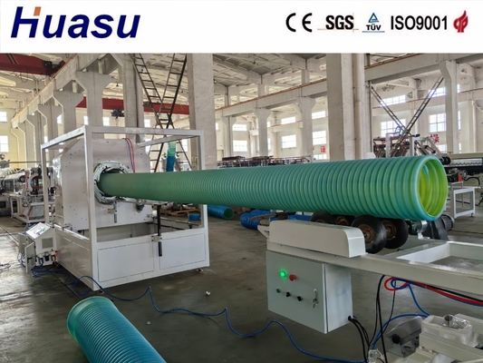 Dual Wall Corrugated PVC Pipe Extrusion Line with PLC Control