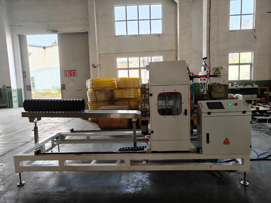 DWC Pipe Extrusion Line Offering Extruder Power 15kW to 200kW CE Certified Supporting PVC PE MPP PA HDPE Pipe Material