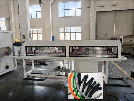 Double Wall Corrugated Pipe Extrusion Line with Siemens Main Electrical Parts, 33:1 Screw Ratio, and 20CrMnTi Gear Material