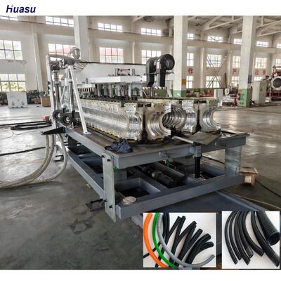 Siemens Main Electrical Parts Double Wall Corrugated Pipe Extrusion Line with 48 Mould Quantity and Water Cooling Functionality