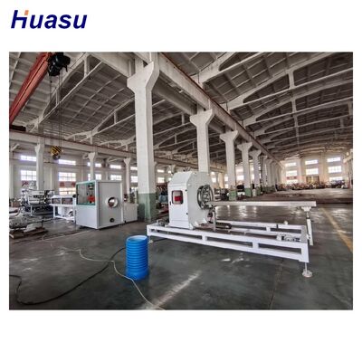 Energy Saving HDPE Double Wall Corrugated Pipe Extrusion Line with 32mm - 1600mm Pipe Diameter and 100-2000kg/h Output