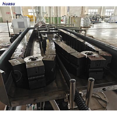 Single Wall Corrugated Pipe Extrusion Line with Barrel Nitriding Depth 0.4 to 0.7 Mm, Total Power 25 to 50, and PLC Control for Pipe Production