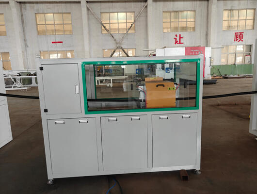 Single Wall Corrugated Pipe Extrusion Line with 110mm Max Pipe Size, Water Cooling System, and Siemens Motor for High-Speed Production