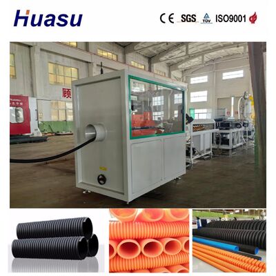 Air Cooling And Water Cooling Cable Protection Pipe Extrusion Line With PLC Remote Control For 32mm-1600mm Pipe Diameter Range