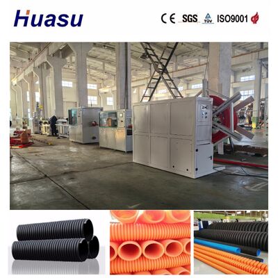Energy Saving Single Wall Corrugated Pipe Extrusion Line with Siemens PLC Control for 32mm-1600mm Pipe Diameter