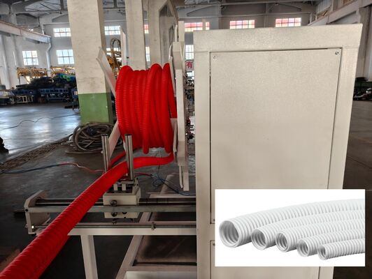 Customized Single Wall Corrugated Pipe Extrusion Line Featuring Siemens Inverter and PLC Control Remote Control for Output