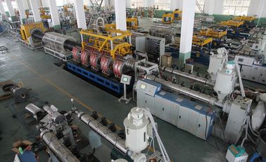 Double Wall Corrugated Pipe Machinery High Speed For HDPE / PP / PVC