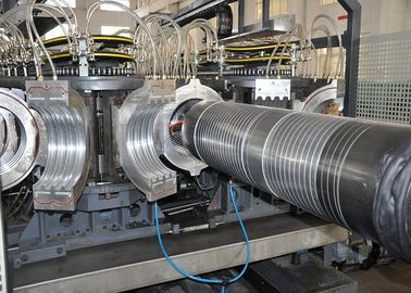 Automated DWC Pipe Machine , High Speed DWC Pipe Extrusion Line
