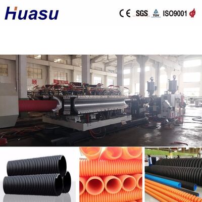 32-1600mm Pipe Diameter Double Wall Corrugated Pipe Extrusion Line with Siemens PLC Control and 100-3000kg/h Output Capacity