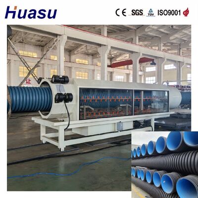High Speed PE/PP/PVC/MPP Double Wall Corrugated Pipe Extrusion Line