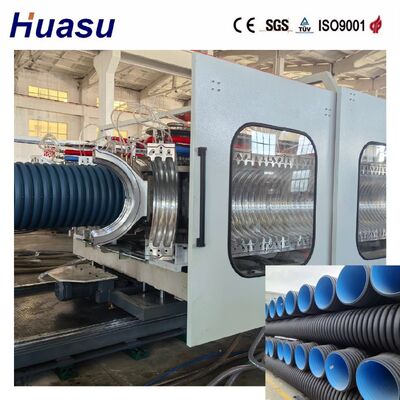 High Speed PE/PP/PVC/MPP Double Wall Corrugated Pipe Extrusion Line