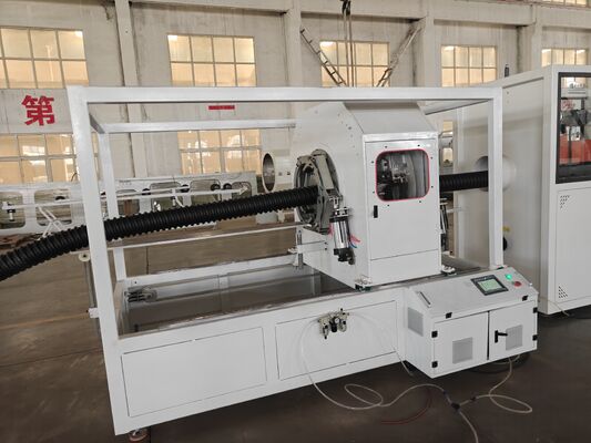 Customized Corrugated pipe extrusion line featuring Linelength 10m to 30m for precise and scalable pipe manufacturing