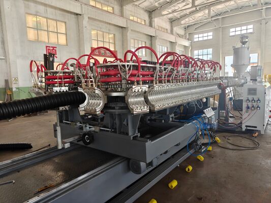 Single Screw Single Wall Corrugated Pipe Extrusion Line Computerized System Speed 10 to 20 M per Minute Enhanced Control