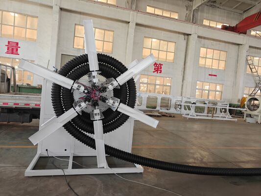 Double Wall Corrugated Pipe Extrusion Line Max Pipe Diameter 1600mm for Industrial Pipe Production