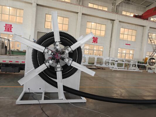 DWC Pipe Extrusion Line Utilizing Bellingonline Expansion Mode for PVC PE MPP PA HDPE Material Processing