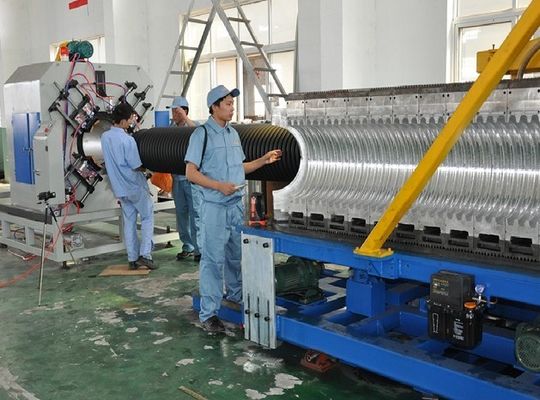 Air Cooling 320kg/H 110kw OD500mm PE Pipe Extrusion Line