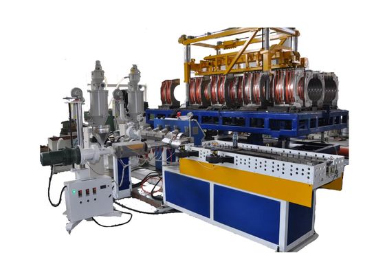 80kg/H Single Wall PP material Corrugated Pipe Machine