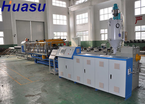 PE Single Double Wall Corrugated Pipe Extrusion Line Making Tubes For Air Conditioner